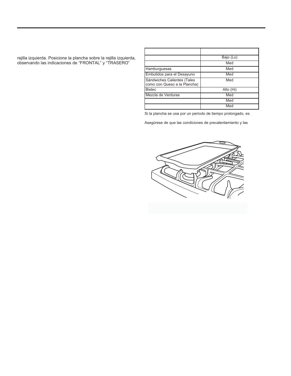 Plancha, Cont.) | GE JGS650DEFWW User Manual | Page 45 / 64