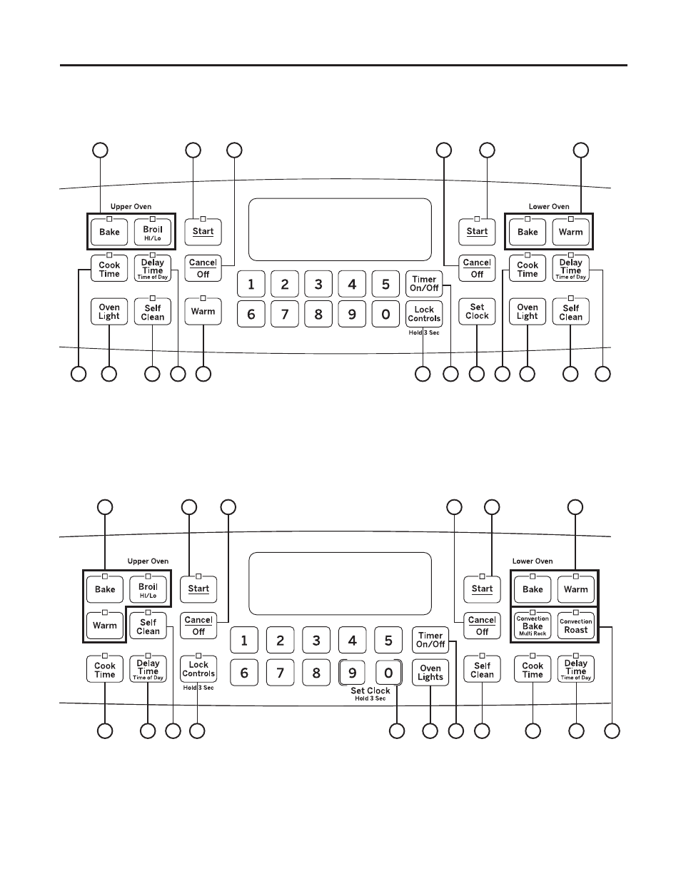 Using the o ven: o ven contr ols, Oven controls, Convection non convection | GE JGB870SEFSS User Manual | Page 12 / 56