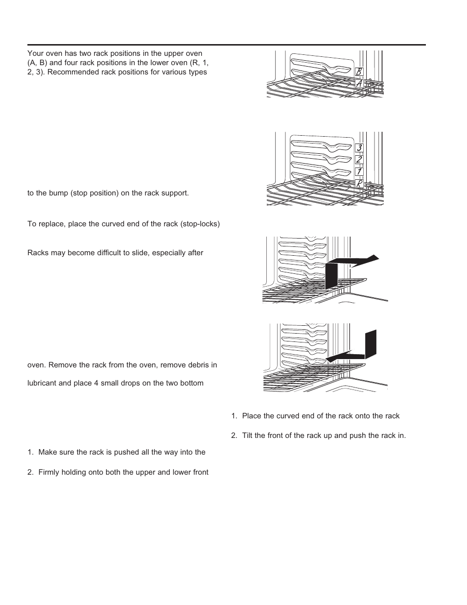 Oven racks using the o ven: o ven racks | GE JGB870SEFSS User Manual | Page 15 / 56