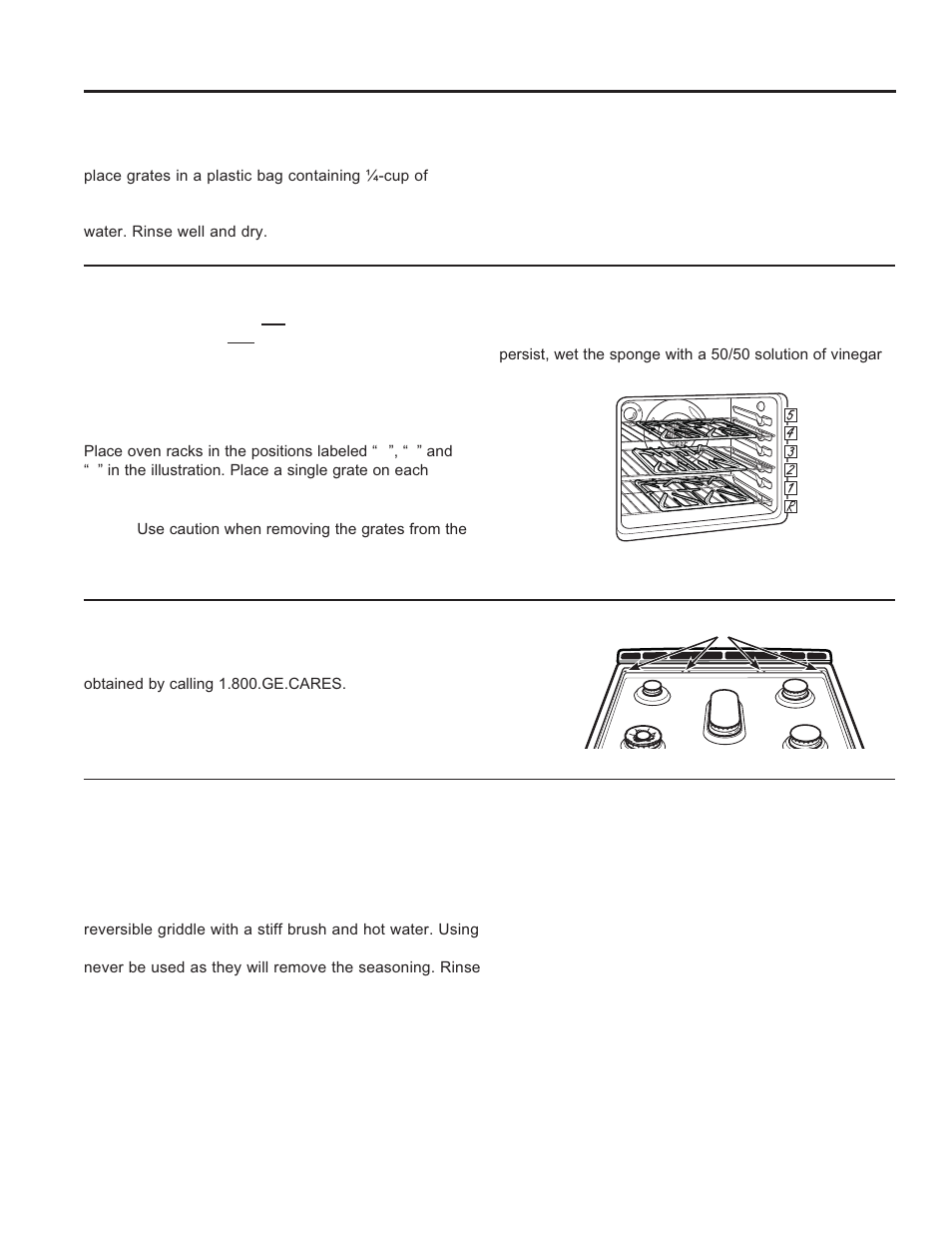 Care and cle aning, Cleaning the cooktop (cont.), Cleaning the cook top | GE JGB870SEFSS User Manual | Page 22 / 56