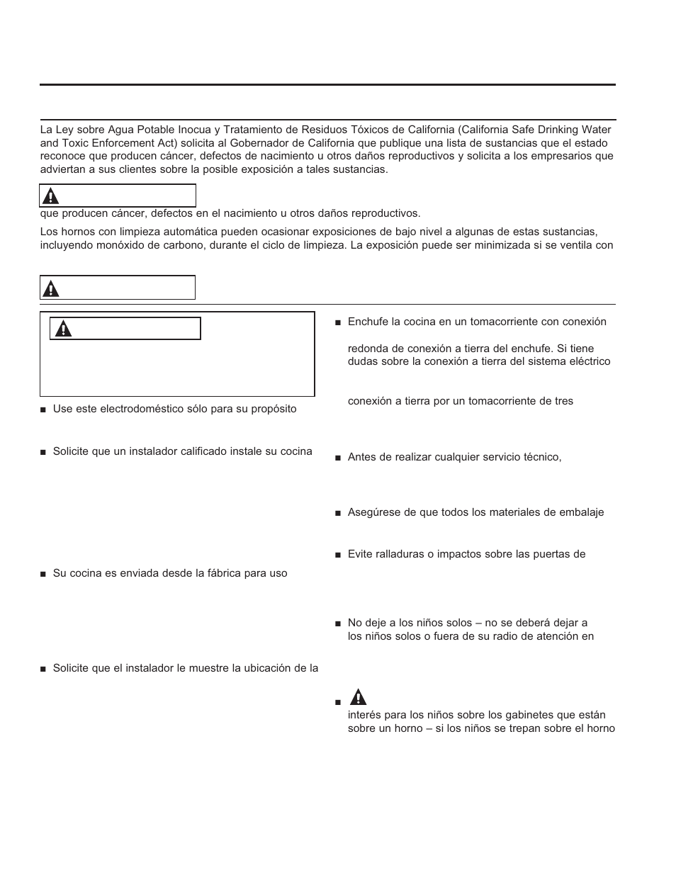 Informa ción de segurid ad, Guarde estas instrucciones, Advertencia | Precaución, Instrucciones generales de seguridad | GE JGB870SEFSS User Manual | Page 31 / 56