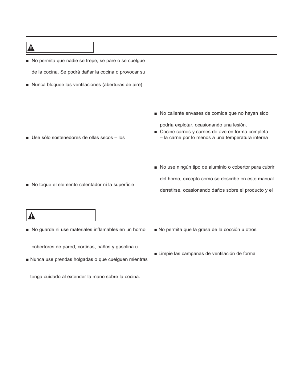 Informa ción de segurid ad, Guarde estas instrucciones, Advertencia | GE JGB870SEFSS User Manual | Page 32 / 56