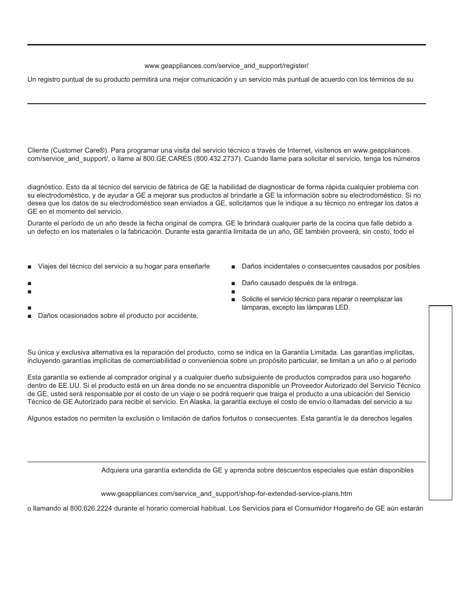 Garantía, Garantía de la cocina eléctrica de ge | GE JGB870SEFSS User Manual | Page 35 / 56