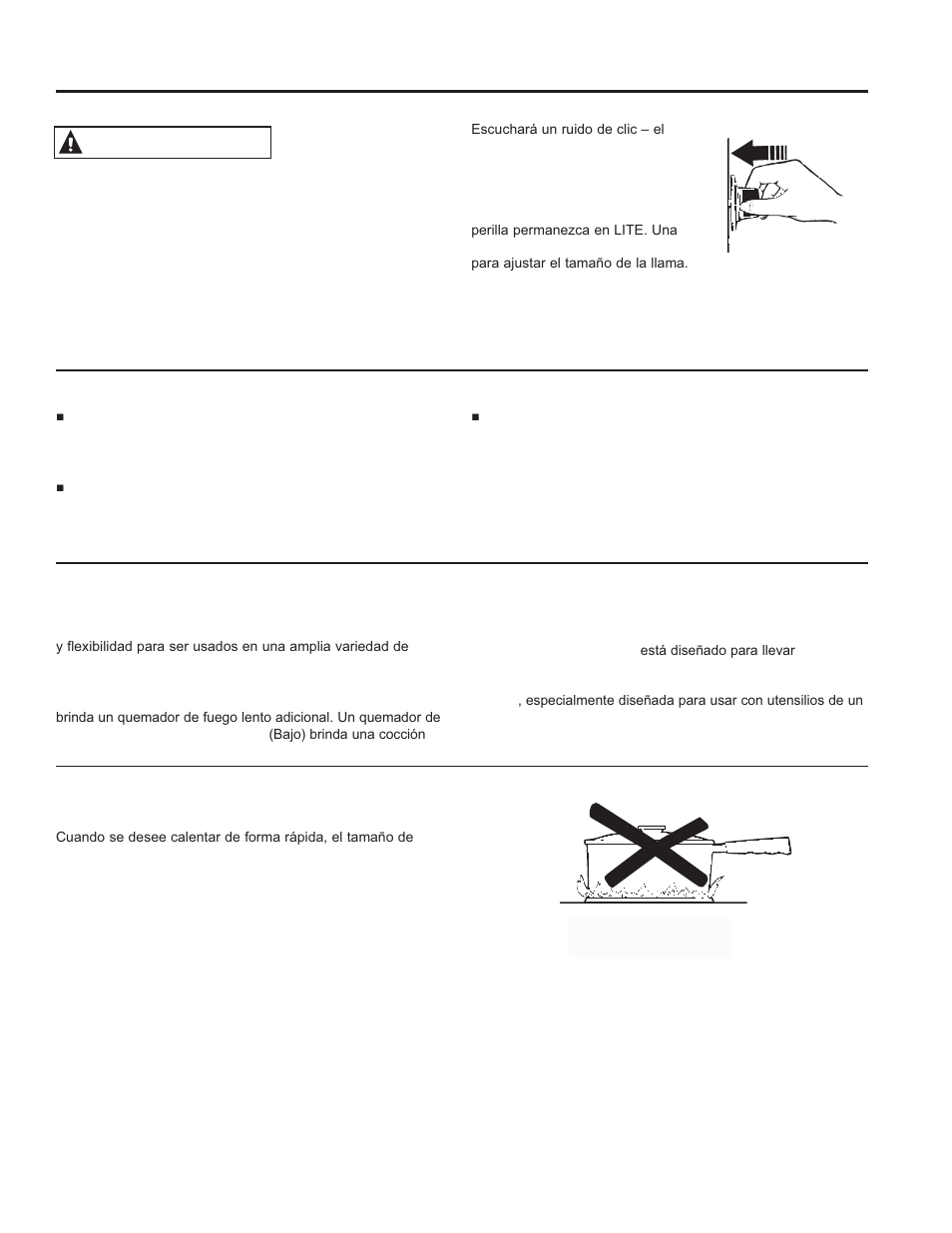 Quemadores, Advertencia | GE JGB870SEFSS User Manual | Page 37 / 56