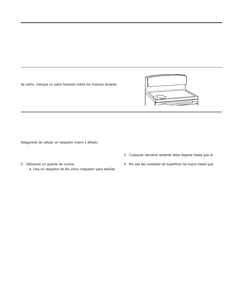 Cómo limpiar la estufa de vidrio (continúa) | GE JBS10GFSA User Manual | Page 50 / 56