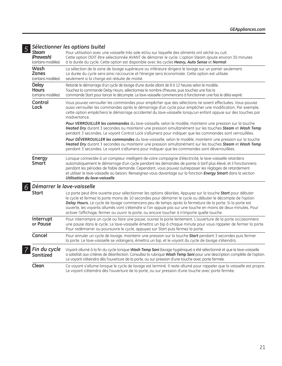 GE GDF510PGDBB User Manual | Page 21 / 48