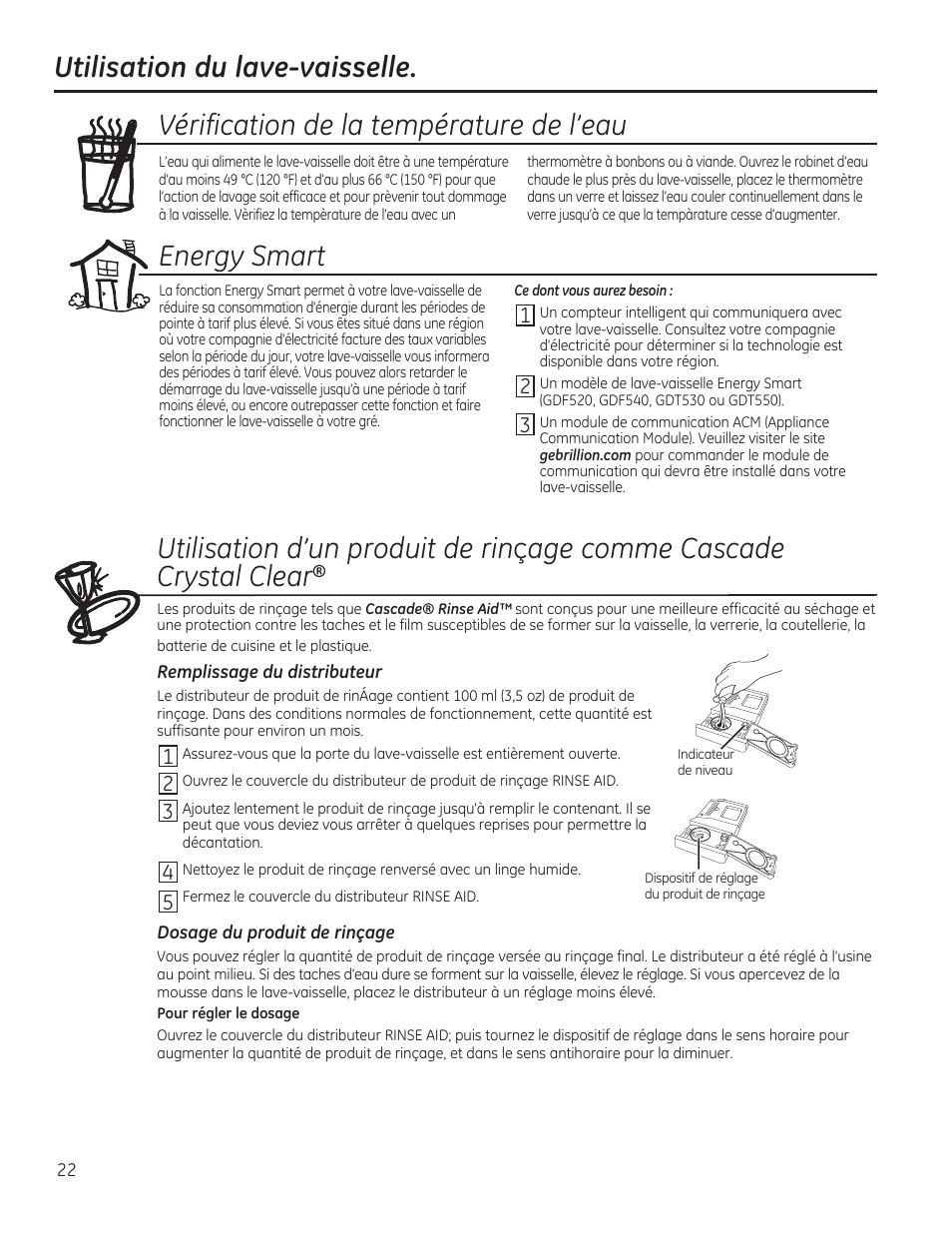 Energy smart | GE GDF510PGDBB User Manual | Page 22 / 48