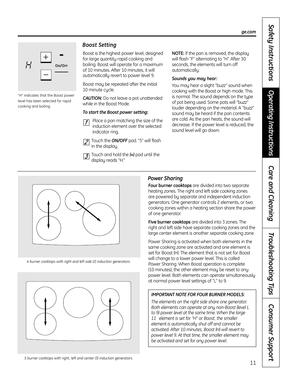 GE PHP900DMBB User Manual | Page 11 / 72