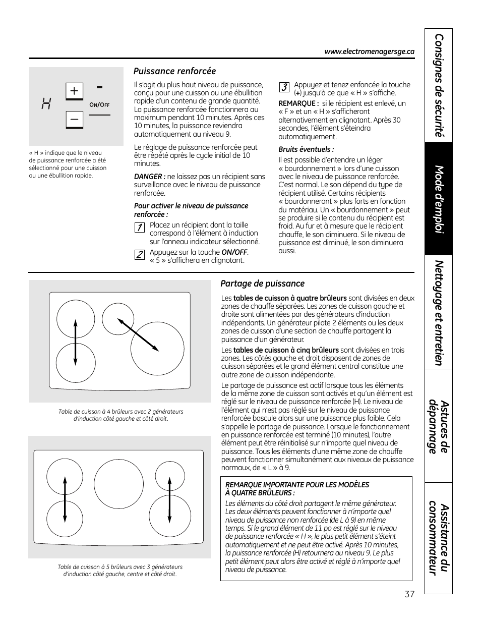 GE PHP900DMBB User Manual | Page 37 / 72