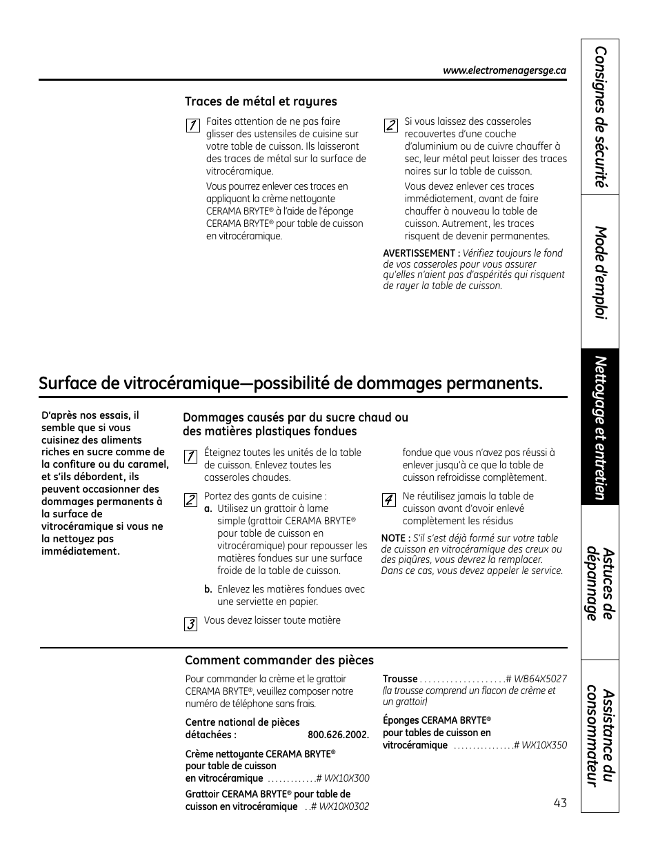 GE PHP900DMBB User Manual | Page 43 / 72