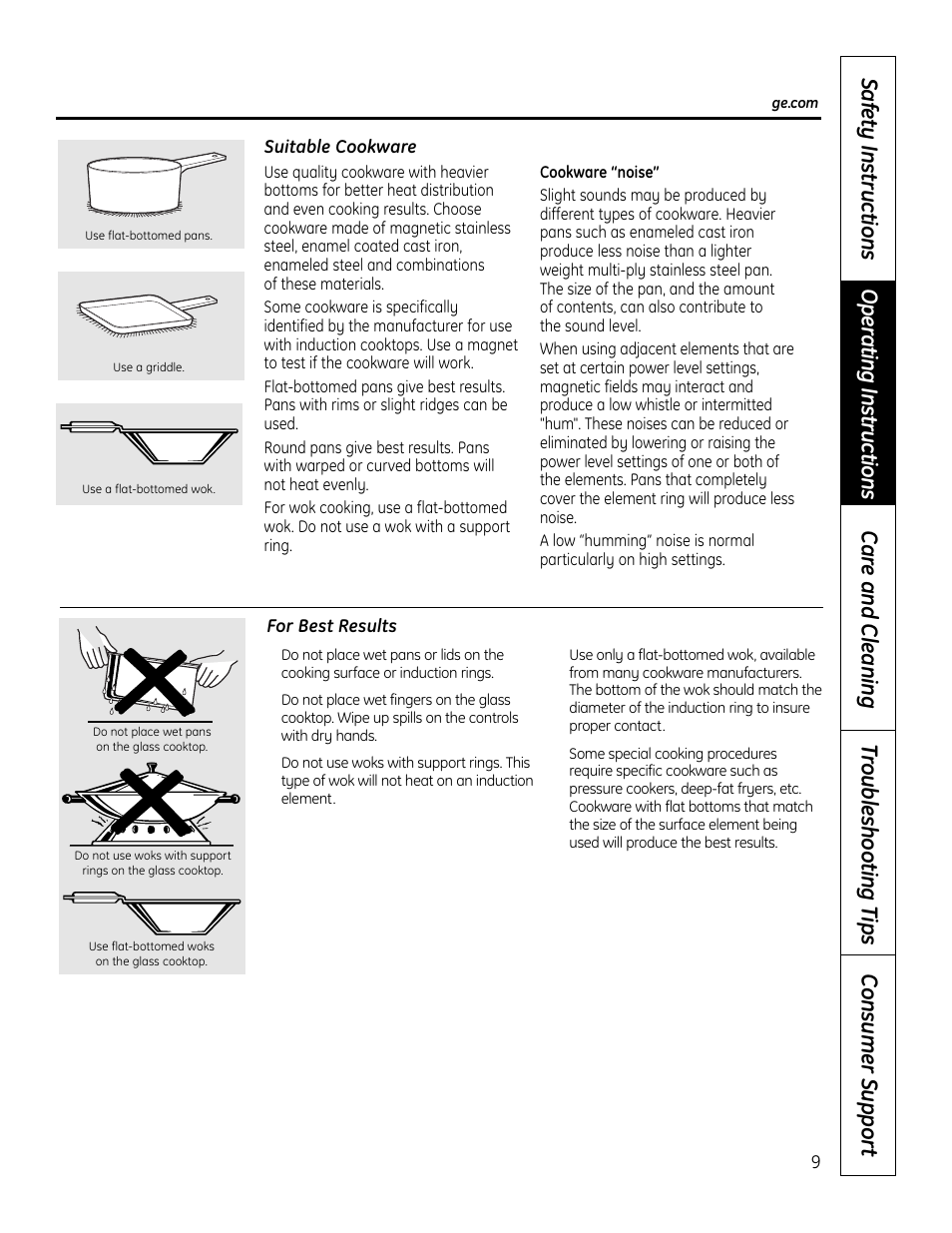 GE PHP900DMBB User Manual | Page 9 / 72