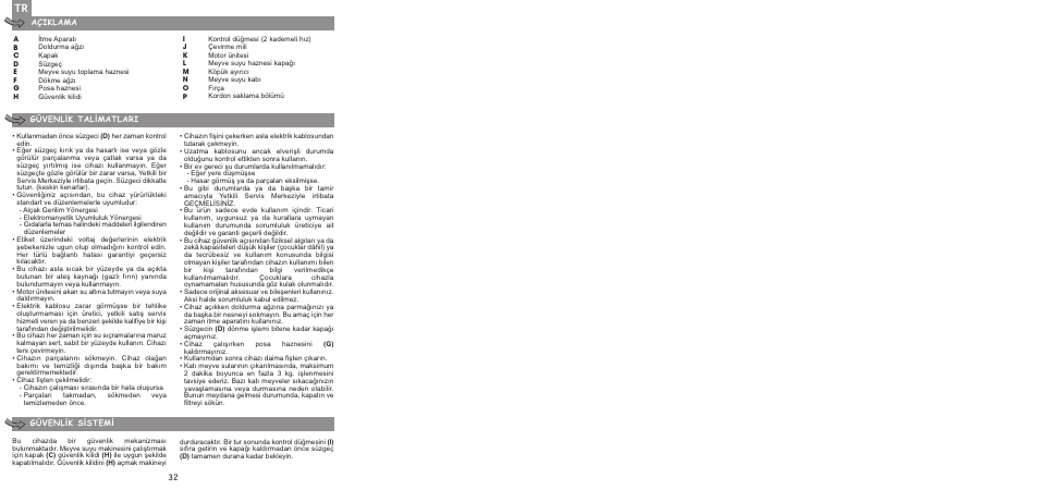 Moulinex ENTSAFTER XXL JU650G User Manual | Page 34 / 60