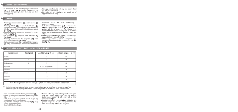 Moulinex ENTSAFTER XXL JU650G User Manual | Page 46 / 60