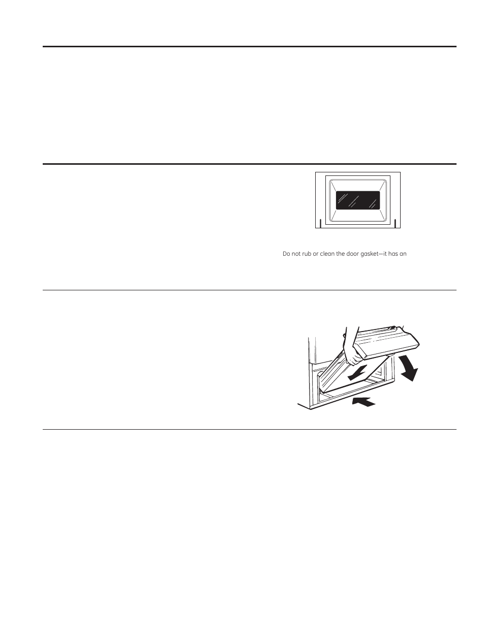 Care and cle aning, Cleaning the door and draw er, Cleaning the cooktop (cont.) | Cleaning the cook top, Cleaning the door and drawer | GE JGBS10DEFCC User Manual | Page 20 / 48
