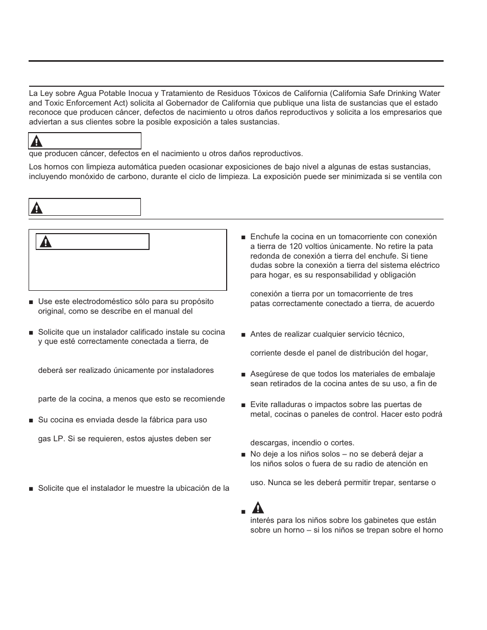 Informa ción de segurid ad, Guarde estas instrucciones, Advertencia | Precaución, Instrucciones generales de seguridad | GE JGBS10DEFCC User Manual | Page 27 / 48