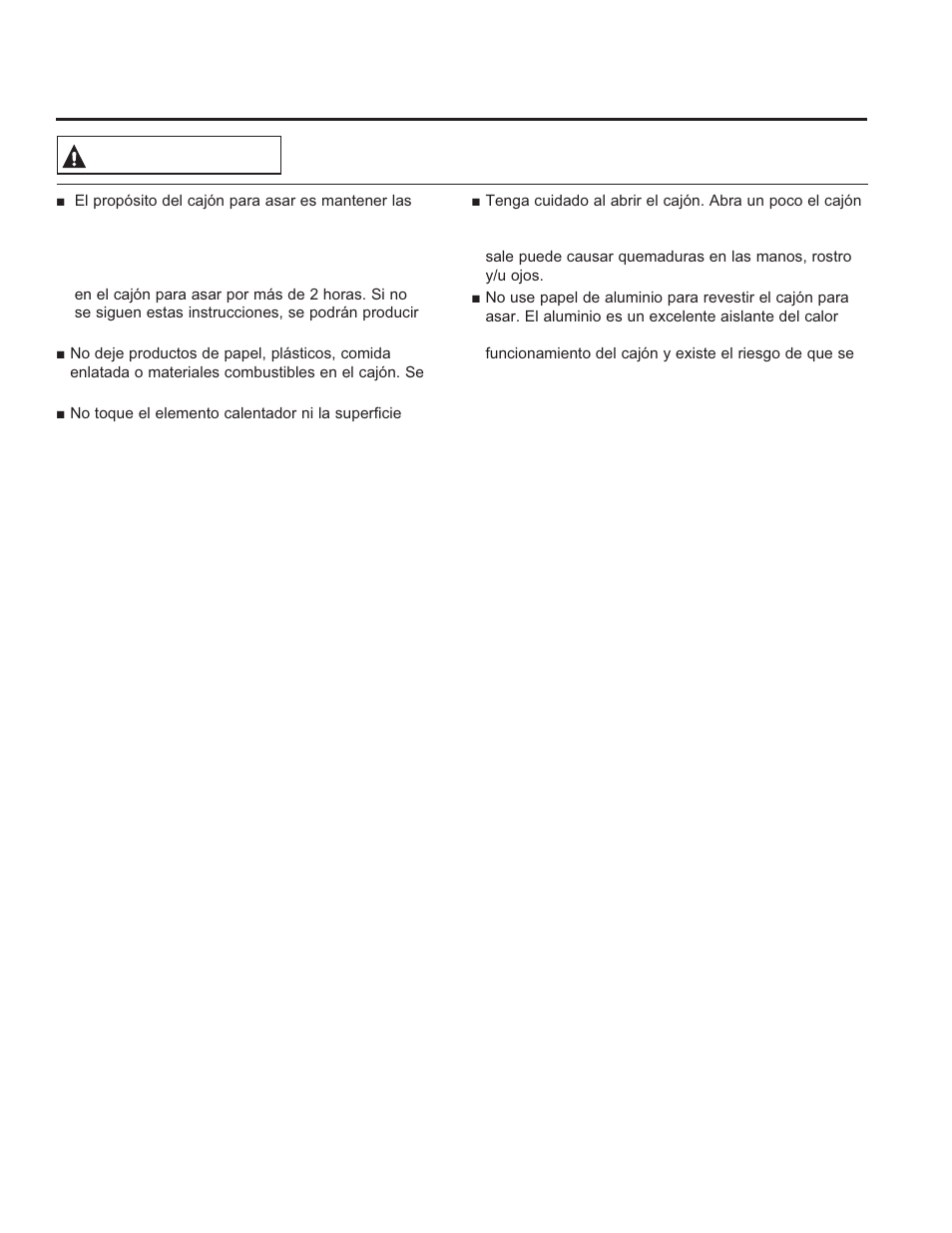 Informa ción de segurid ad, Guarde estas instrucciones, Advertencia | GE JGBS10DEFCC User Manual | Page 31 / 48
