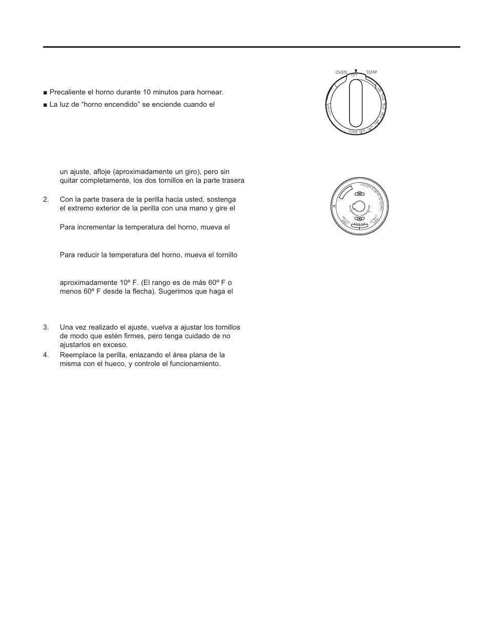 Uso del horno, Contr oles del horno controles del horno | GE JGBS10DEFCC User Manual | Page 38 / 48