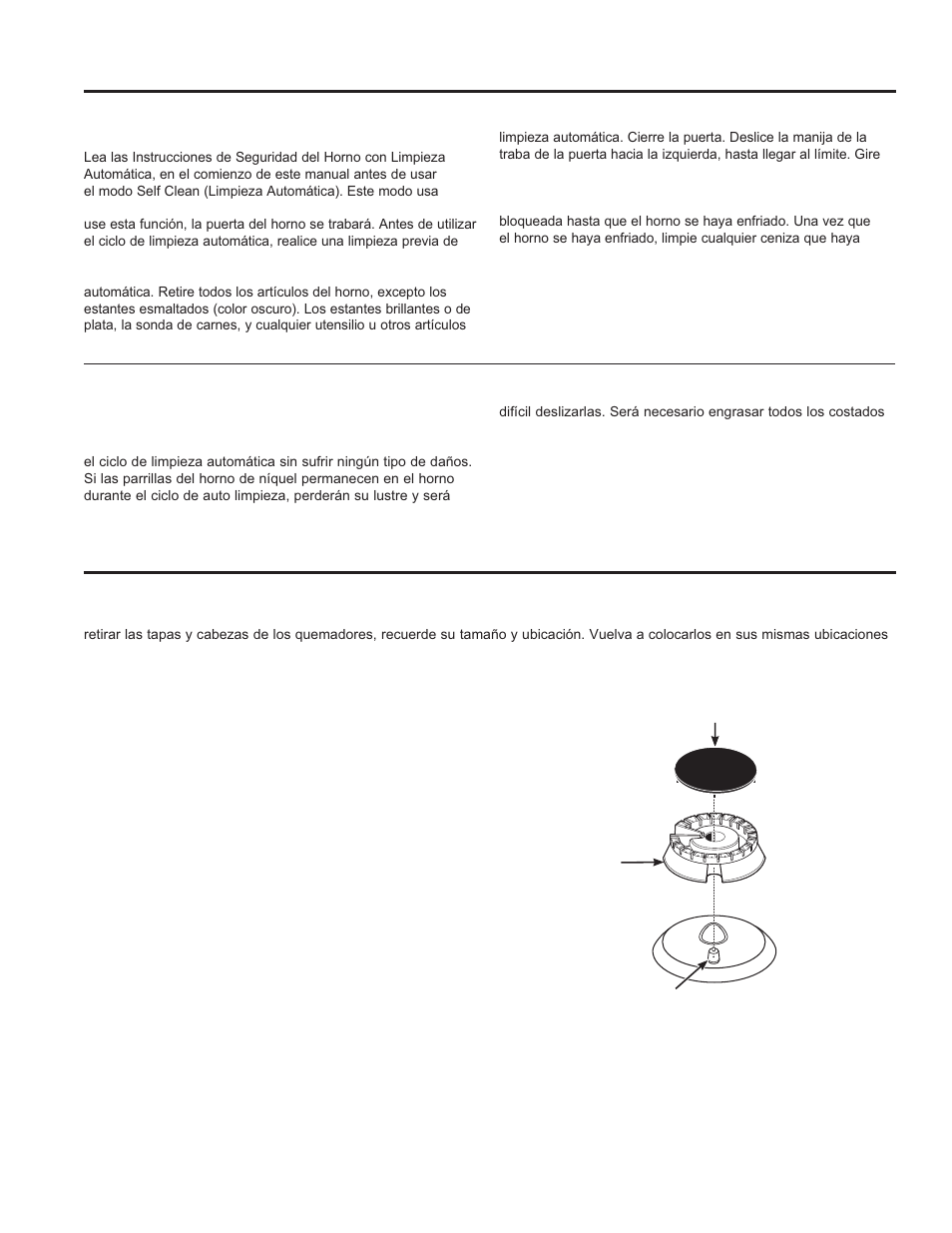 Limpieza del horno (cont.) | GE JGBS10DEFCC User Manual | Page 42 / 48