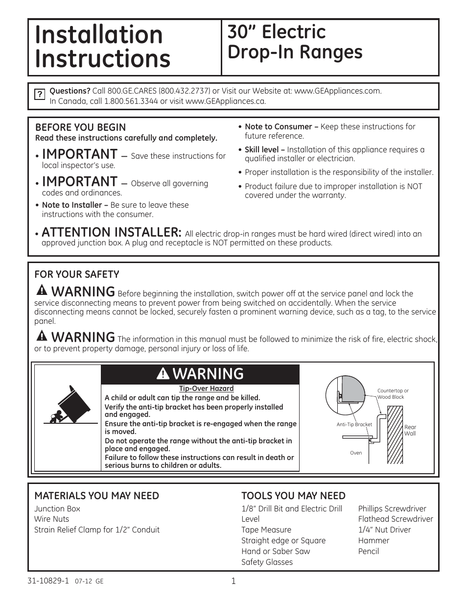 GE JD750SFSS User Manual | 24 pages