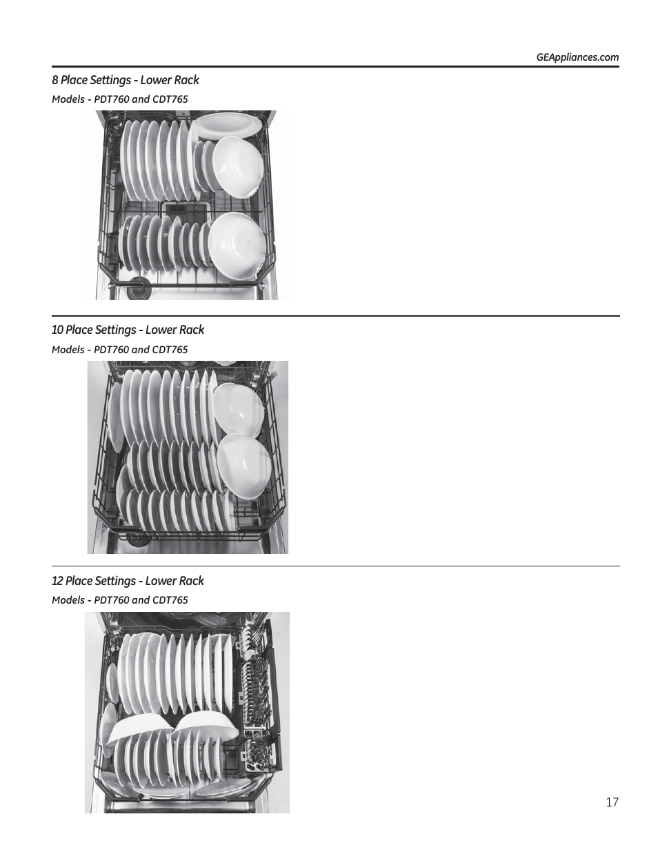 GE PDT760SIFII User Manual | Page 17 / 96