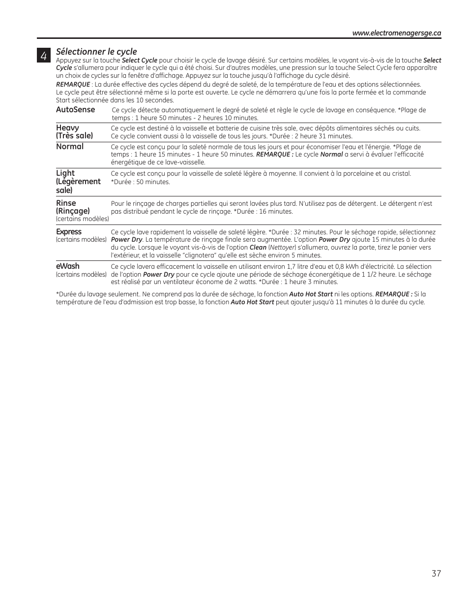 GE PDT760SIFII User Manual | Page 37 / 96