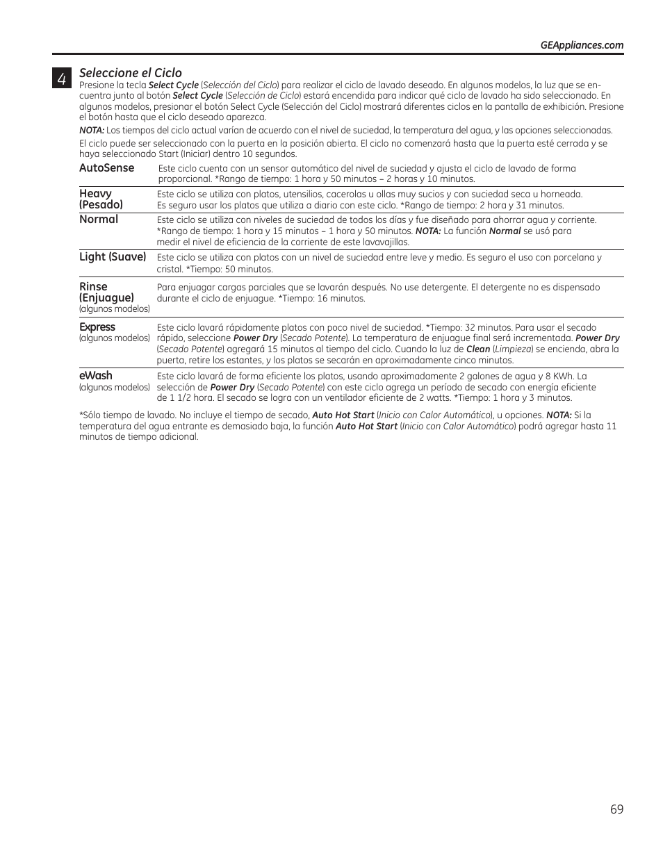 GE PDT760SIFII User Manual | Page 69 / 96