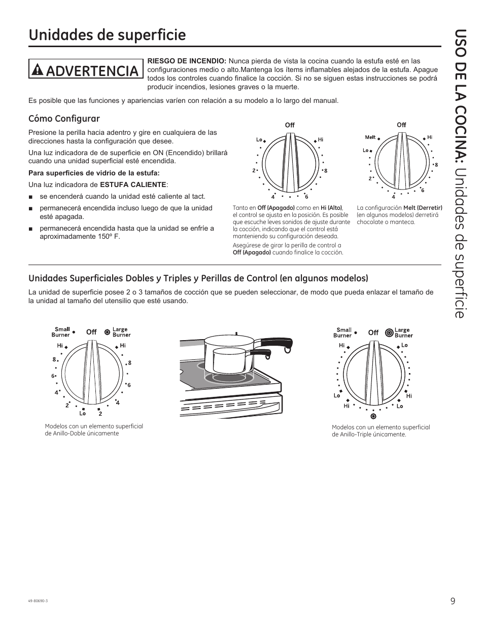 Advertencia | GE JS750DFWW User Manual | Page 41 / 64