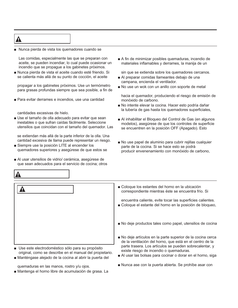 Informa ción de segurid ad, Guarde estas instrucciones, Advertencia | Instrucciones de seguridad advertencia | GE JGB630DEFCC User Manual | Page 33 / 56