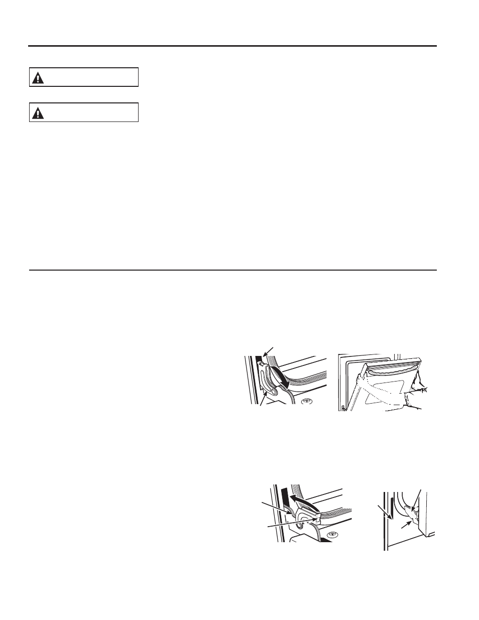 Mantenimiento cuid ado y limpieza, Advertencia precaución | GE JK5000SFSS User Manual | Page 29 / 32