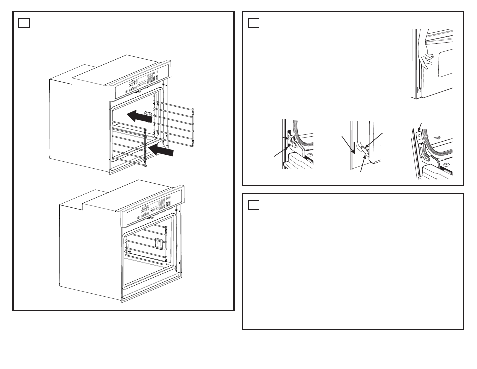Oven rack guide installation (if applicable), Replacing the oven door, Final installation checklist | Operation checklist | GE 30 Electric Built-In Wall Ovens User Manual | Page 8 / 16