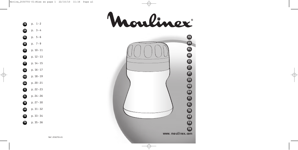 Moulinex KAFFEEMÜHLE AR100G User Manual | 38 pages