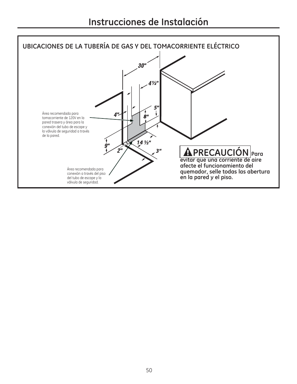 Instrucciones de instalación | GE CGS975SEDSS User Manual | Page 114 / 128
