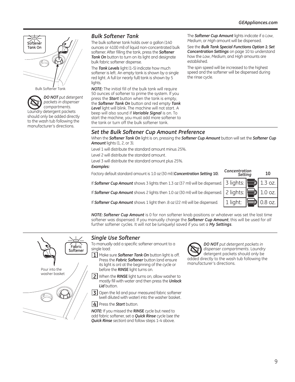 GE GTWS8655DMC User Manual | Page 9 / 36