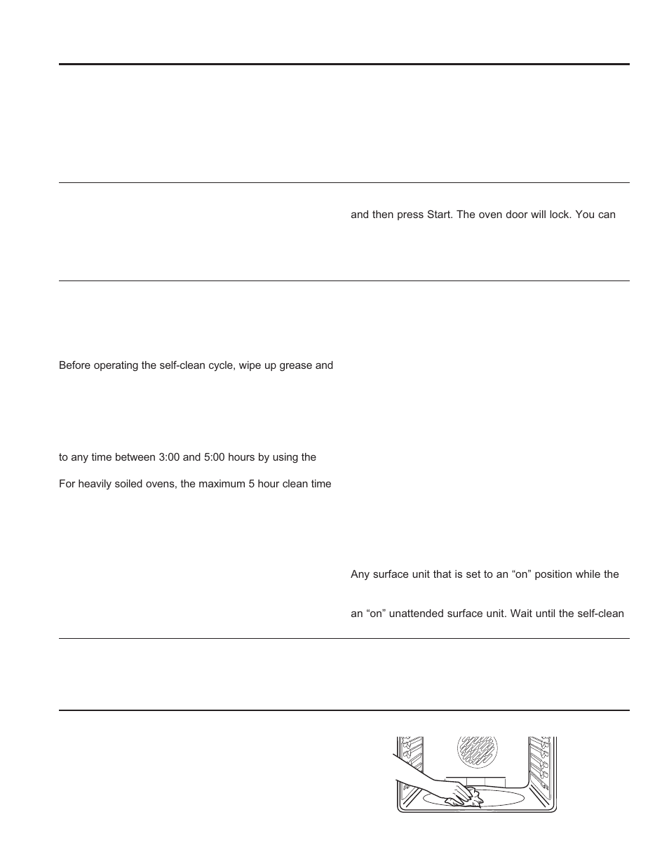 Care and cle aning: cleaning the range – interior, Cleaning the range – interior | GE PS920SFSS User Manual | Page 24 / 64