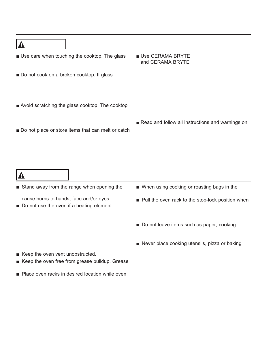 Safe ty informa tion, Radiant cooktop safety instructions, Save these instructions | Oven safety instructions warning, Warning | GE PS920SFSS User Manual | Page 5 / 64