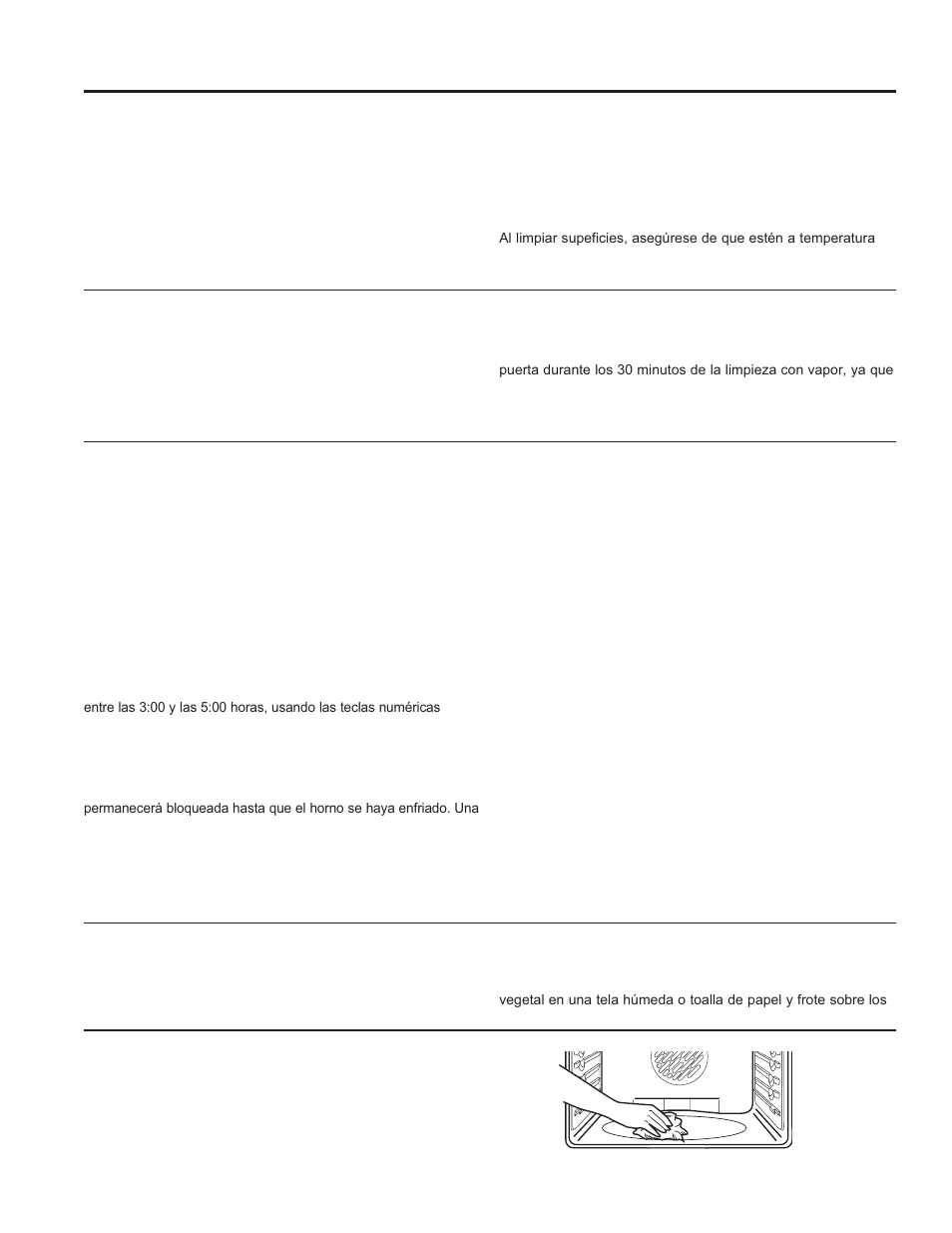 Limpieza de la cocina - interior | GE PS920SFSS User Manual | Page 56 / 64