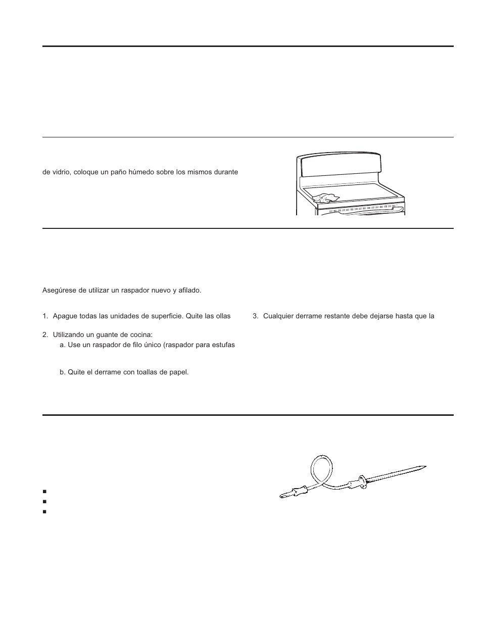 Cómo limpiar la estufa de vidrio (continúa), Sonda | GE PS920SFSS User Manual | Page 58 / 64