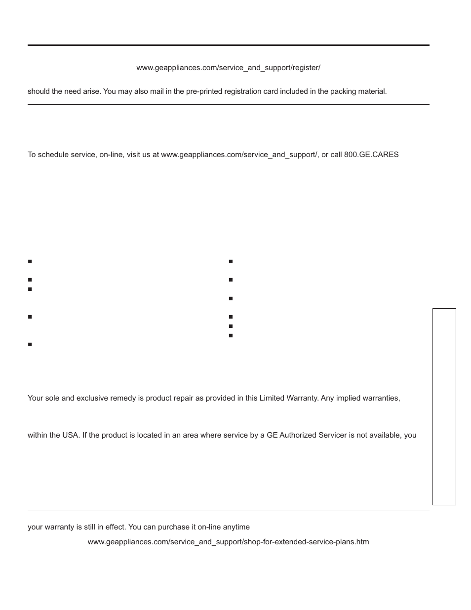 Wa rrant y, Ge electric range warranty | GE PS920SFSS User Manual | Page 7 / 64