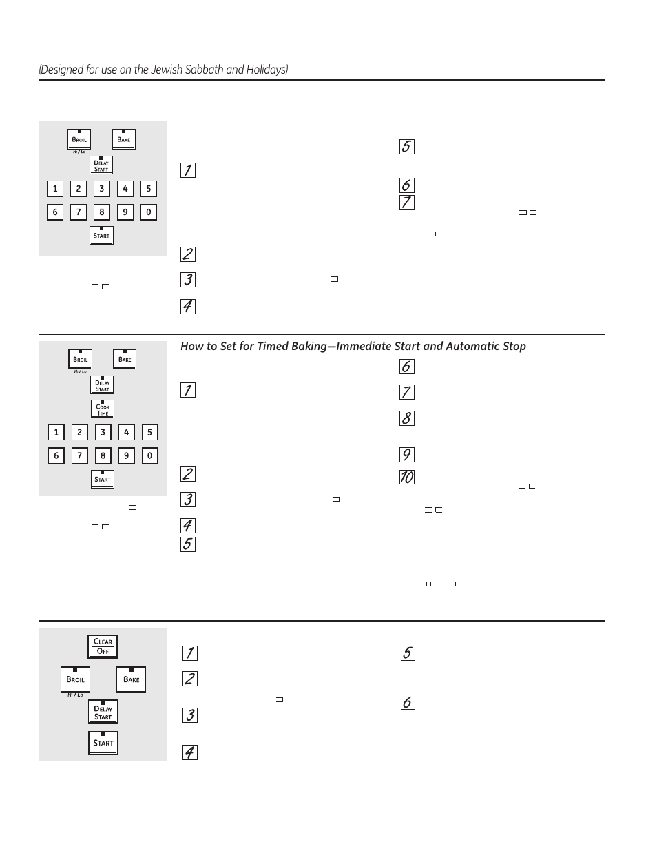 Using the sabbath feature | GE PT925SNSS User Manual | Page 24 / 68