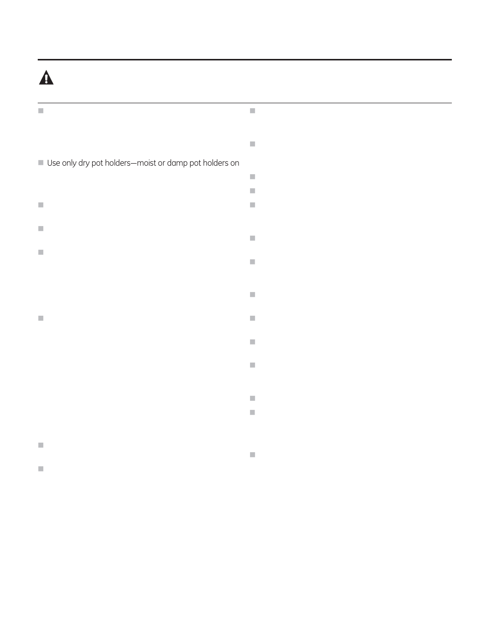 Warning, Safety precautions | GE PT925SNSS User Manual | Page 3 / 68