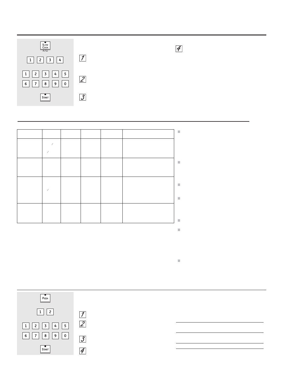 Cómo programar el horno para cocinar pizza, Guía de cocción lenta pautas y consejos, Tipo de bandeja posición de pizza de la parrilla | GE PT925SNSS User Manual | Page 52 / 68