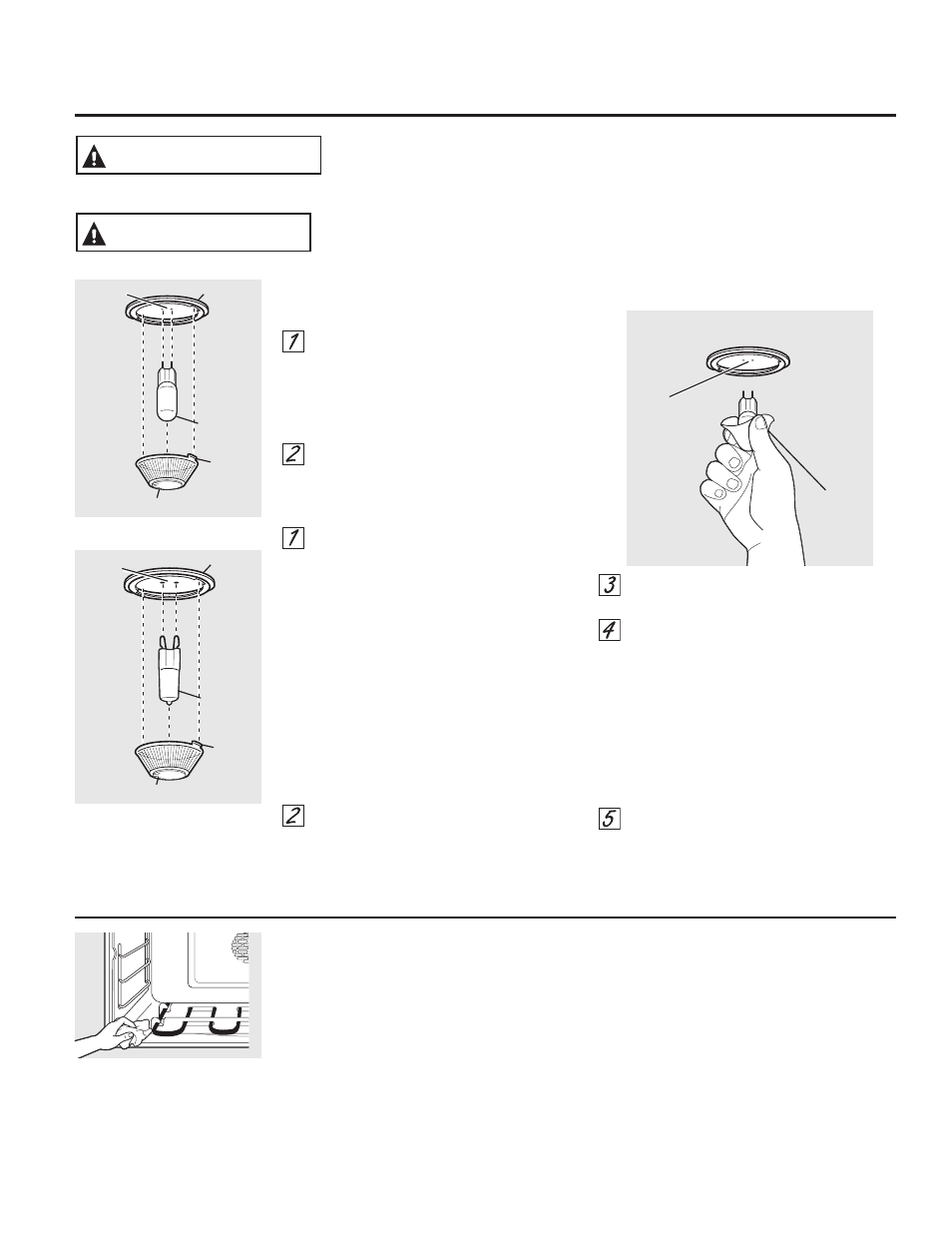 Advertencia, Precaución | GE PT925SNSS User Manual | Page 61 / 68