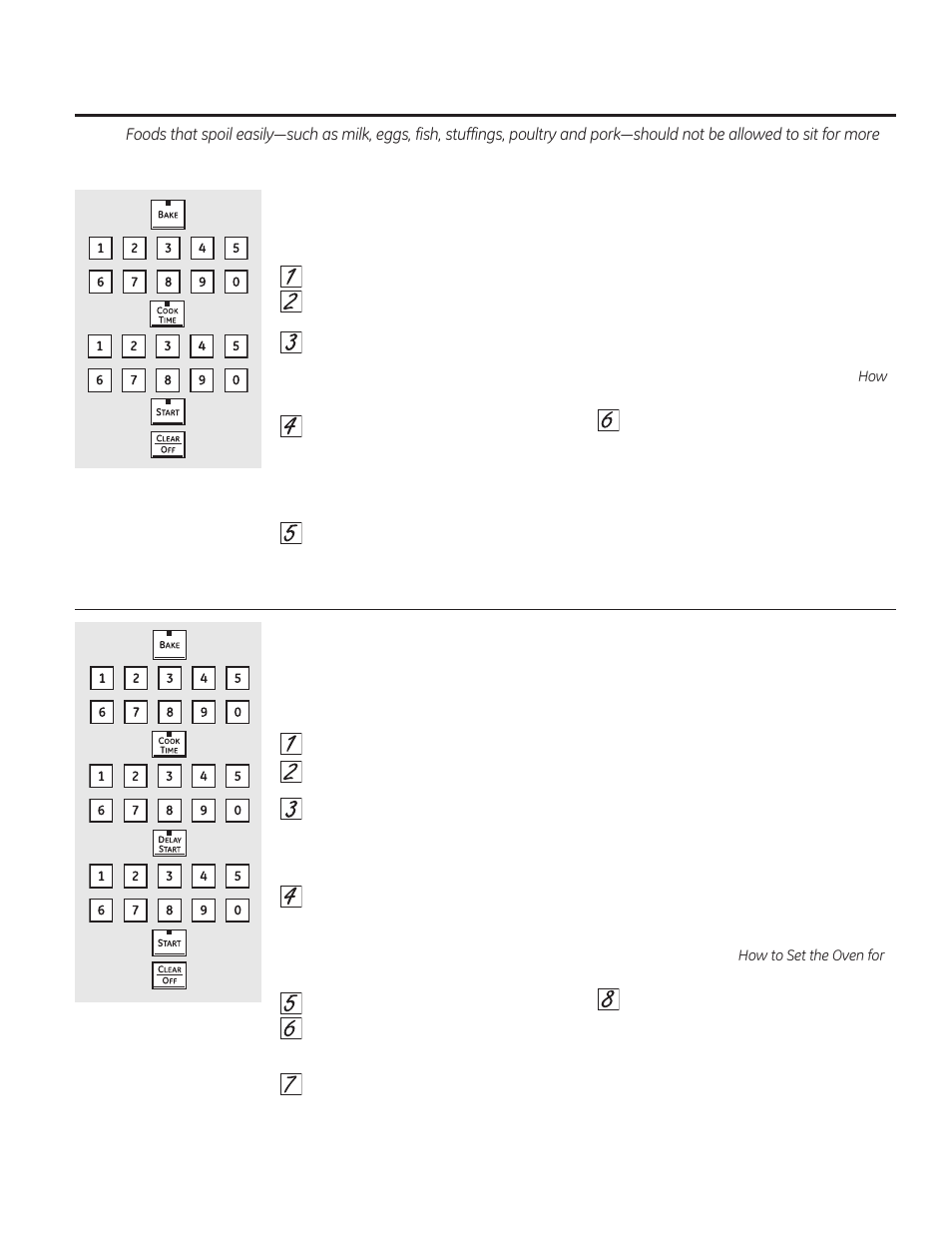 Using the timed baking and roasting features | GE PT925SNSS User Manual | Page 9 / 68