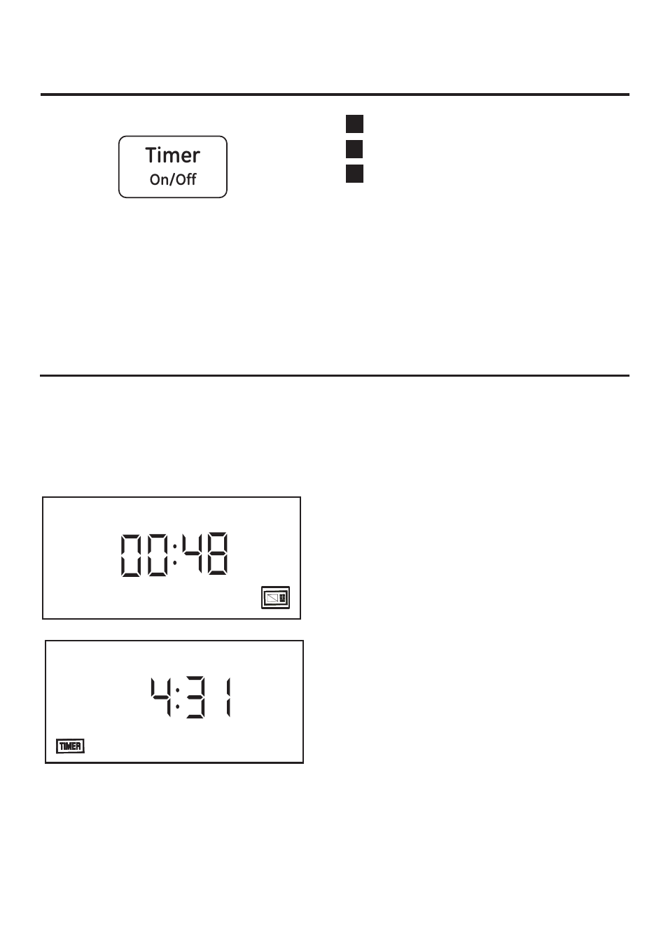 Timer, Display | GE JNM3161RFSS User Manual | Page 19 / 56