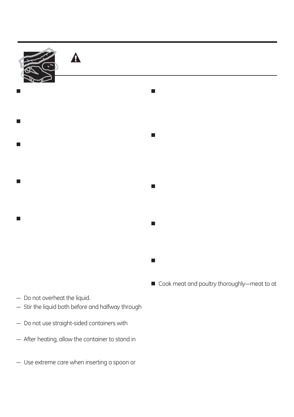 Save these instructions, Warning, Food | GE JNM3161RFSS User Manual | Page 5 / 56