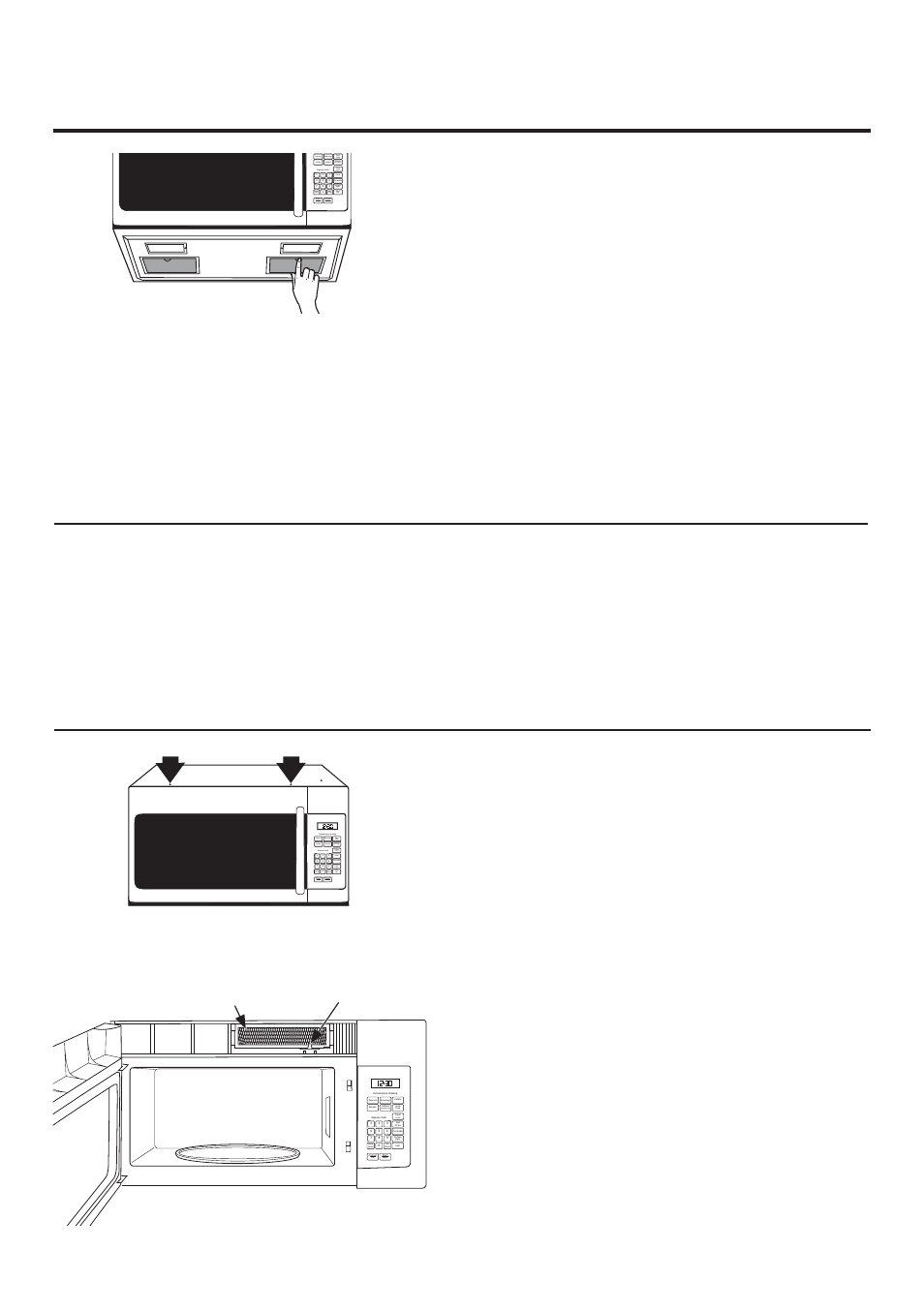 Cuidado y limpieza del horno, Retiro y limpieza de los filtros, Filtro de carbón | Para retirar el filtro de carbón, Filtro lengüeta inferior | GE JNM3161RFSS User Manual | Page 52 / 56