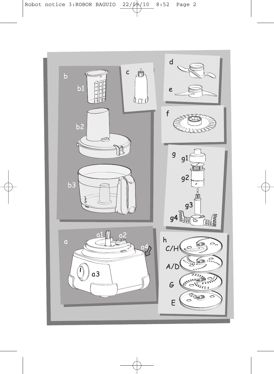 Moulinex MASTERCHEF 5000 FP518G User Manual | Page 2 / 96