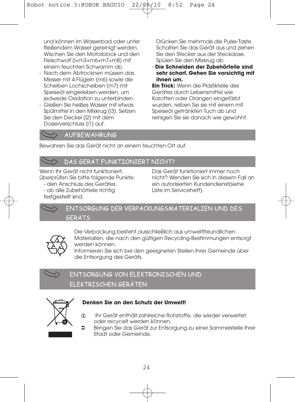 Moulinex MASTERCHEF 5000 FP518G User Manual | Page 24 / 96
