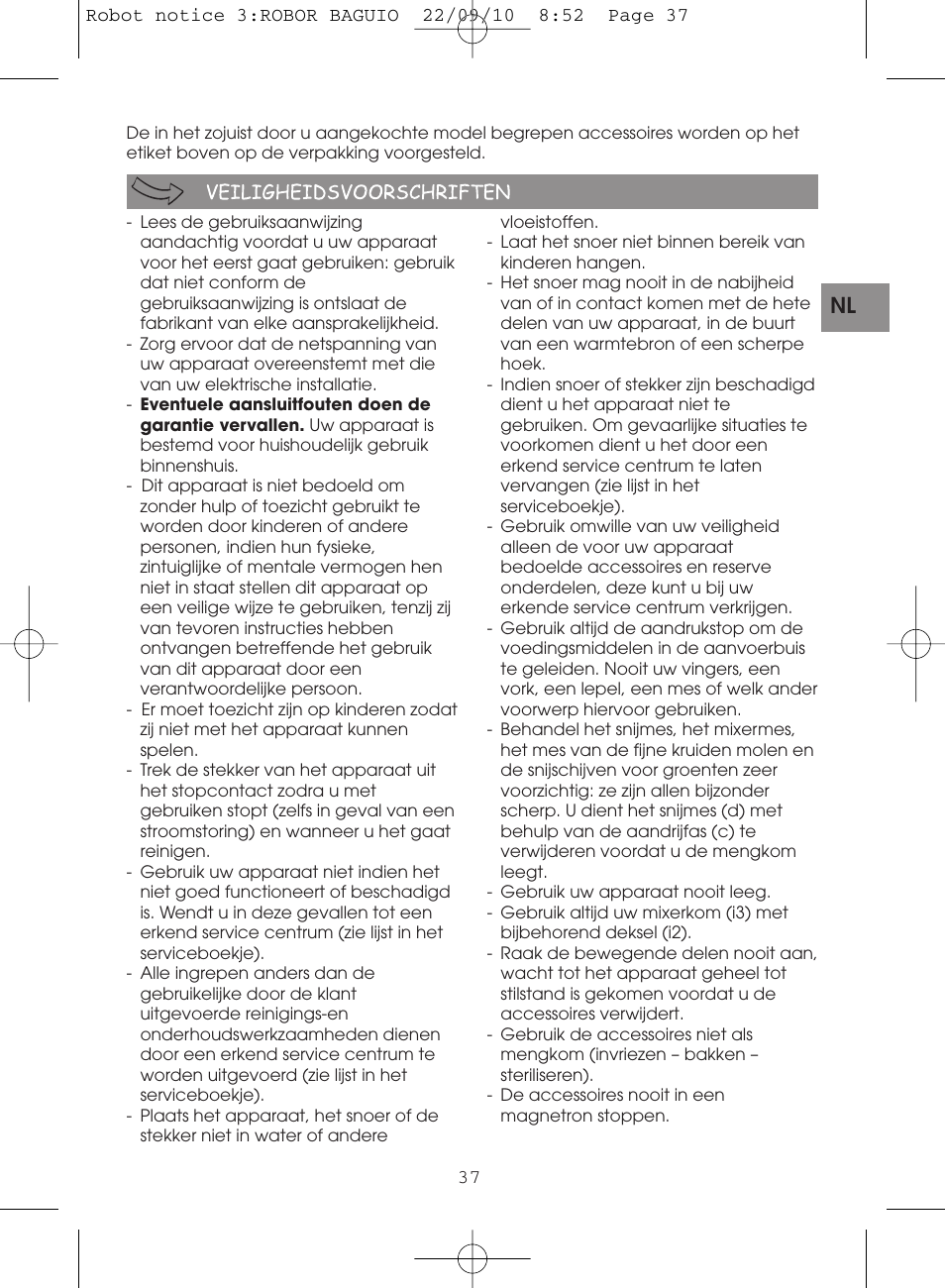 Moulinex MASTERCHEF 5000 FP518G User Manual | Page 37 / 96
