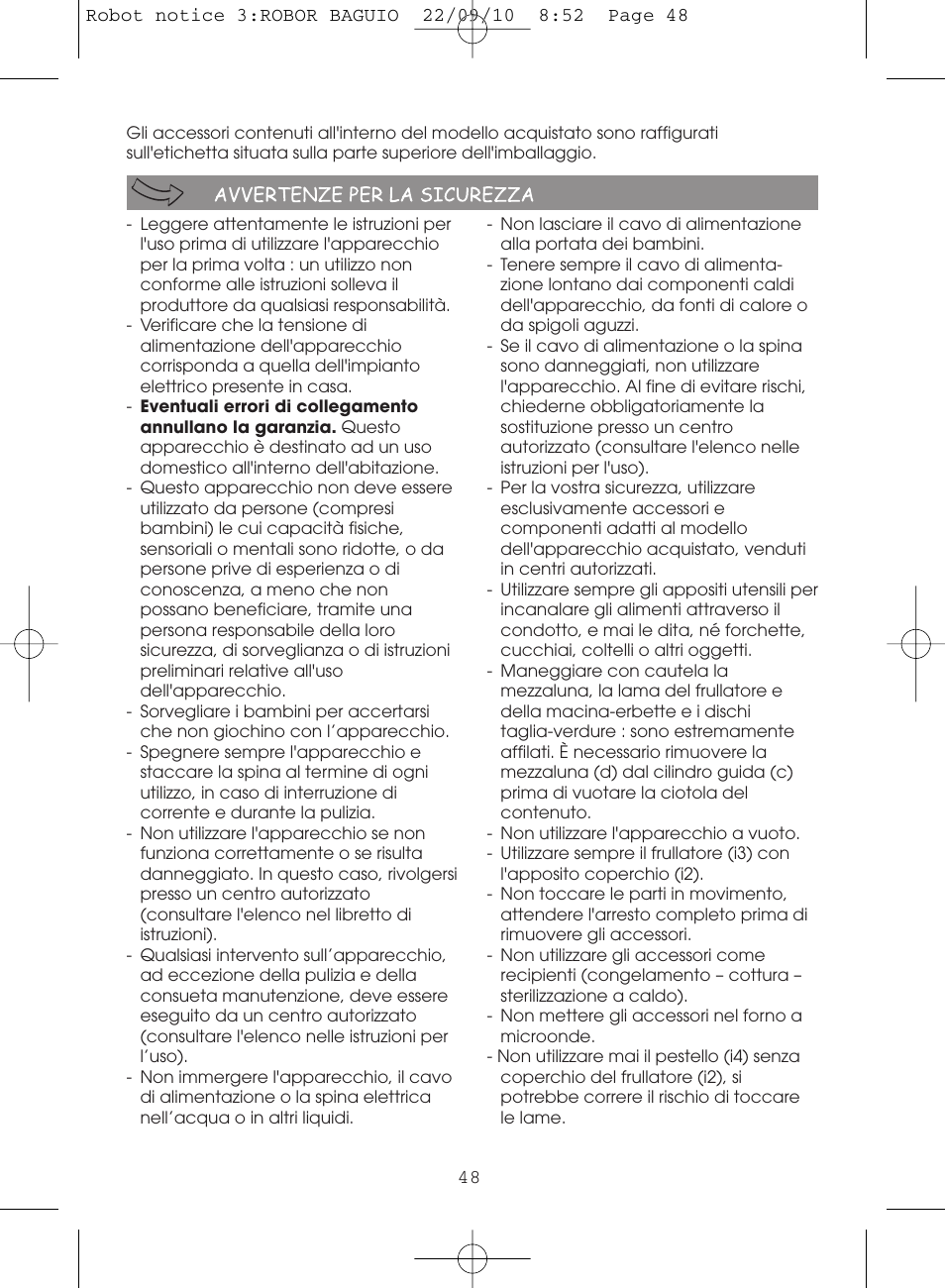 Moulinex MASTERCHEF 5000 FP518G User Manual | Page 48 / 96